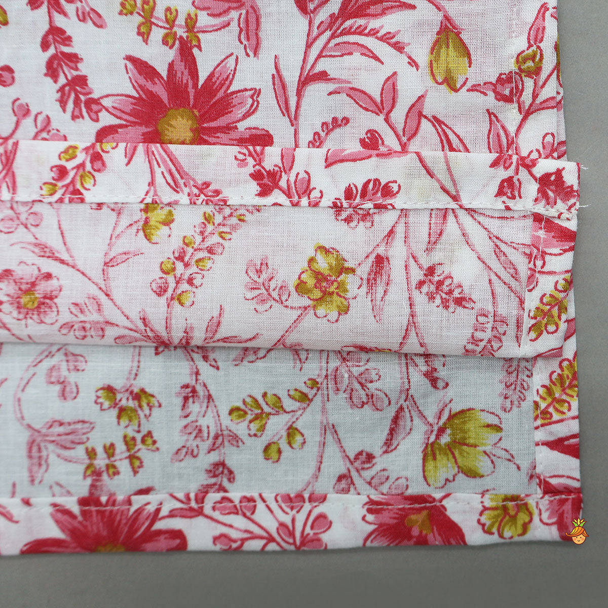 Floral Printed Kurta And Jacket With Pyjama