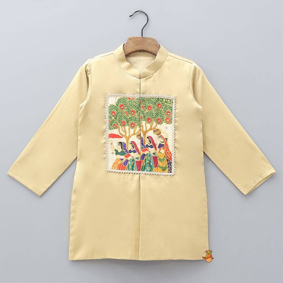 Traditional Patch Work Kurta And Dhoti Pant