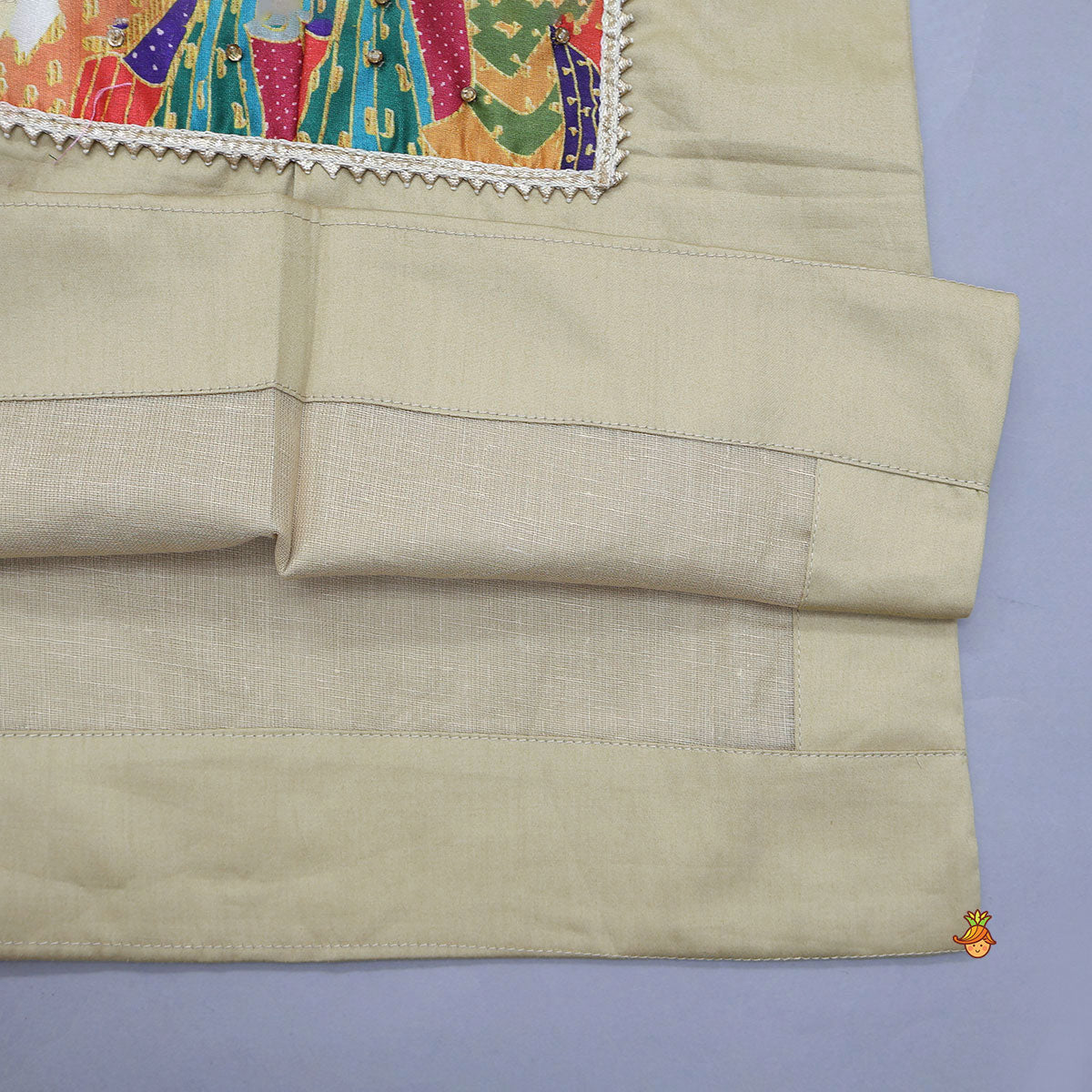 Traditional Patch Work Kurta And Dhoti Pant