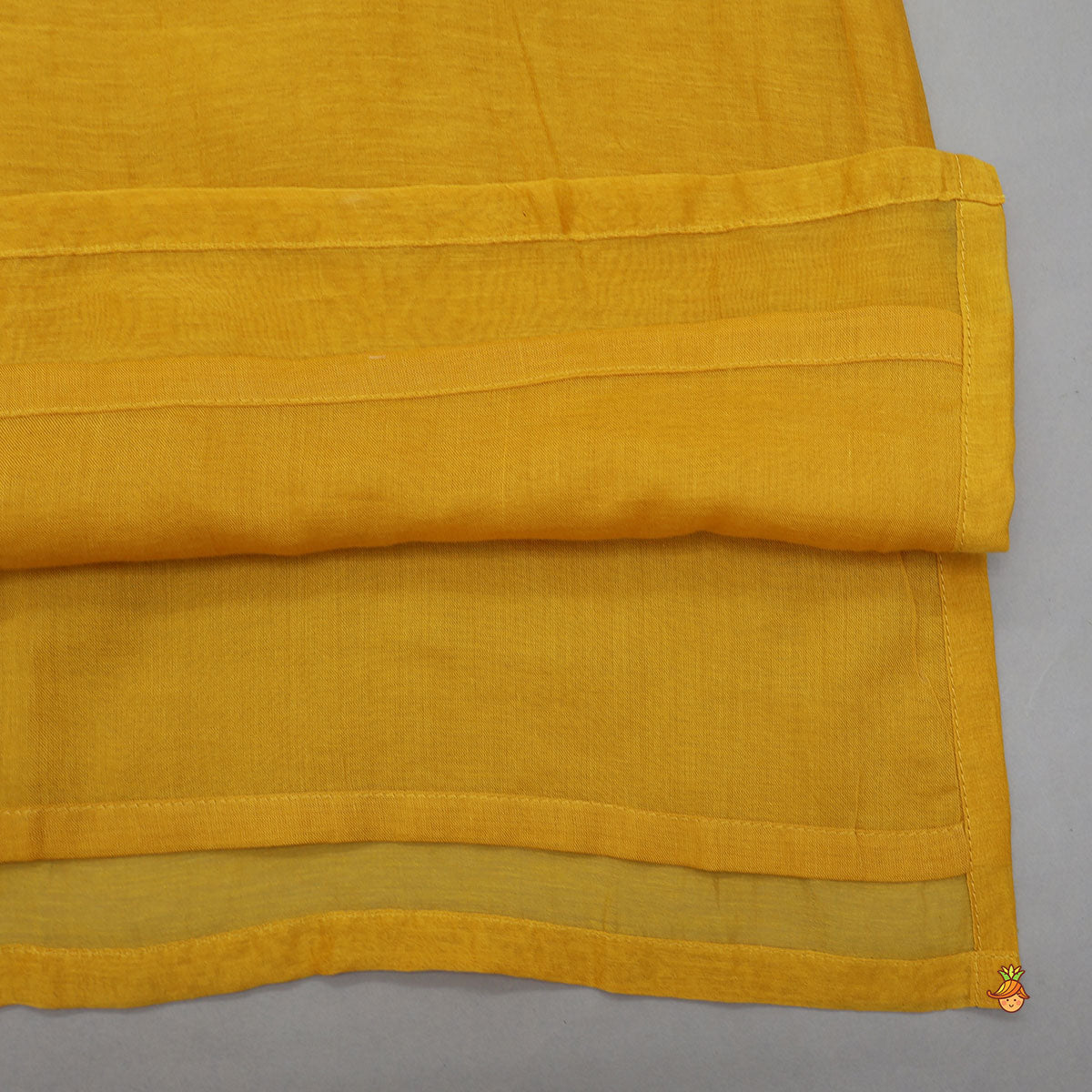 One Sided Floral Thread Embroidered Kurta And Pyjama