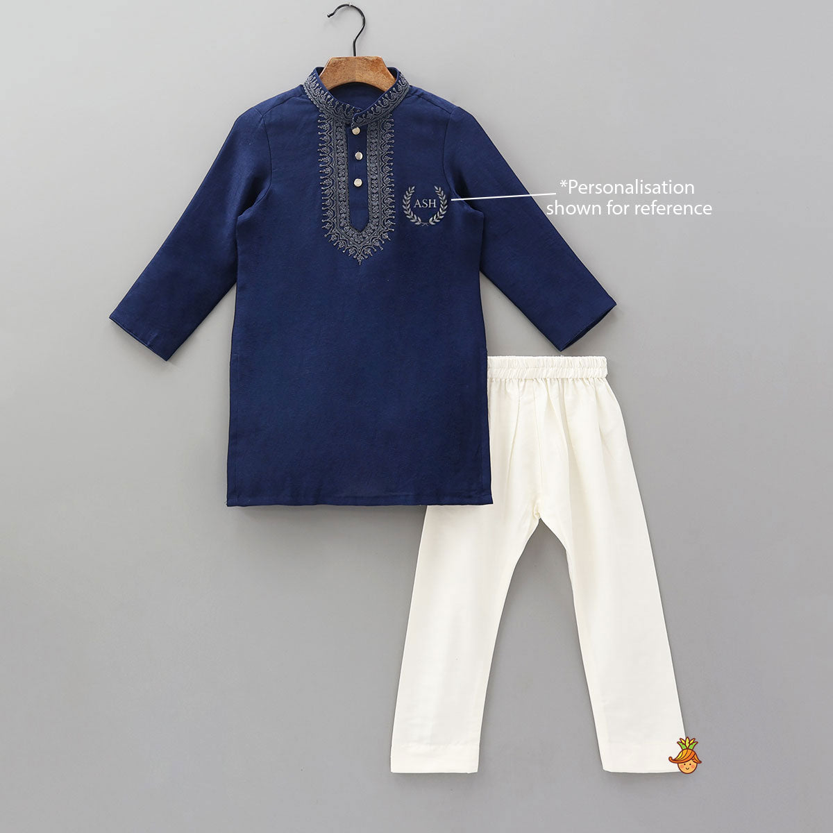 Embroidered Yoke Kurta And Pyjama