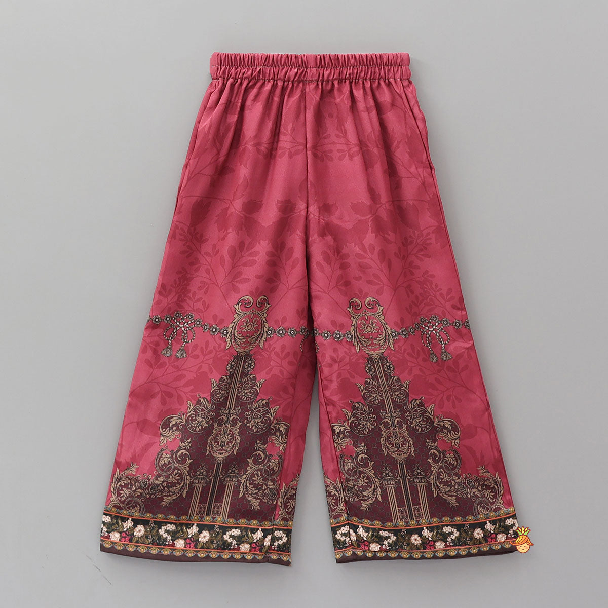 Printed Asymmetric Kurti And Palazzo