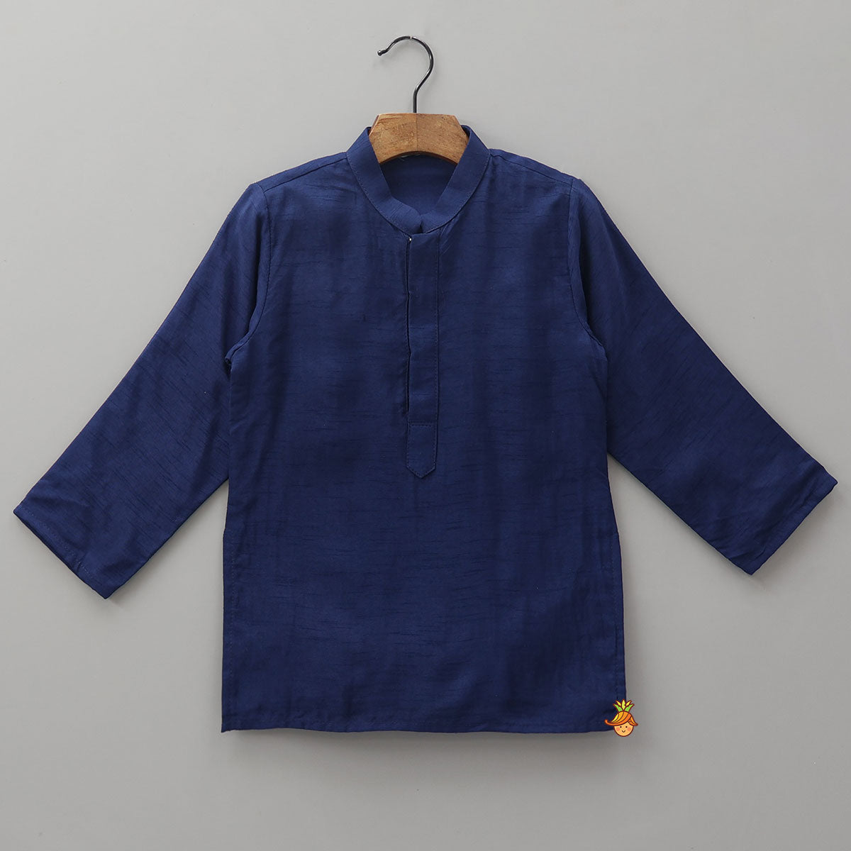 Ethnic Kurta With Heavy Embroidered Asymmetric Jacket And Matching Pyjama