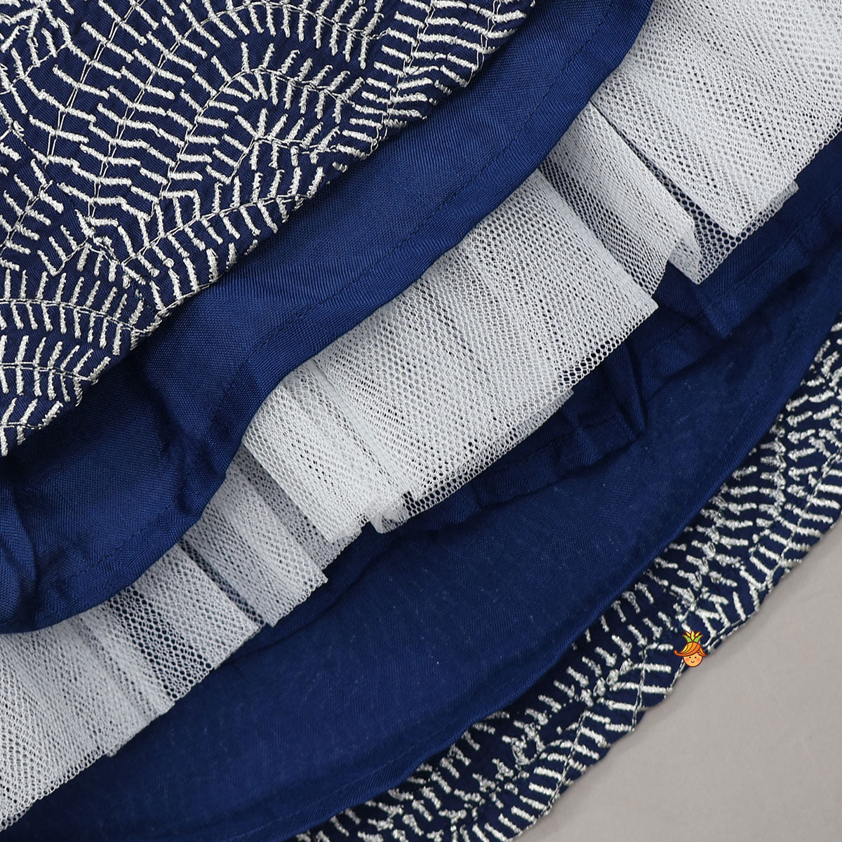 Lovely Pleated Crop Top And Heavy Embroidered Lehenga