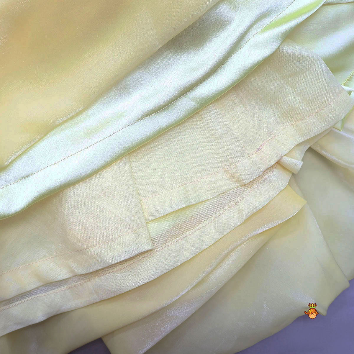 Fabric Flower One Shoulder Ruffle Dress