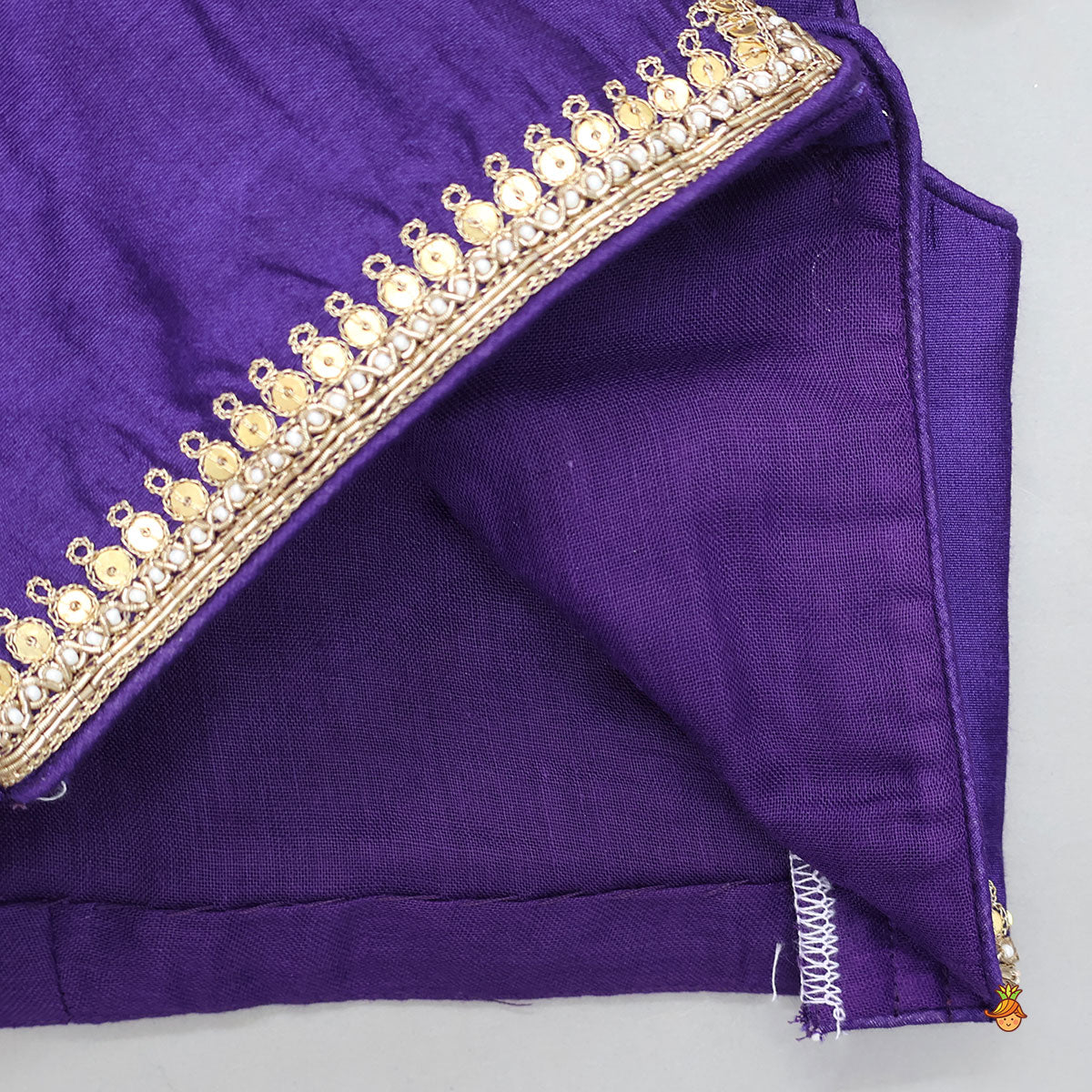 Shimmery Anarkali With Hand Embroidered Crop Jacket