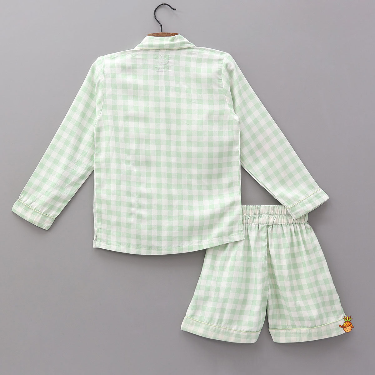 Checkered Print Bamboo Fabric Sleepwear Set