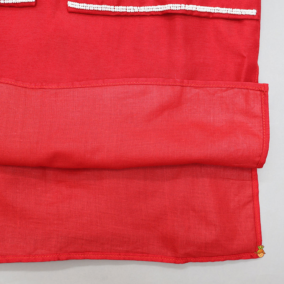 Hand Embroidered And Bead Embellished Kurta And Pyjama Set