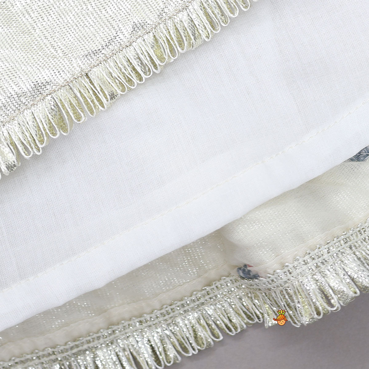 Thread Embroidered Kurti With Matching Sharara And Dupatta