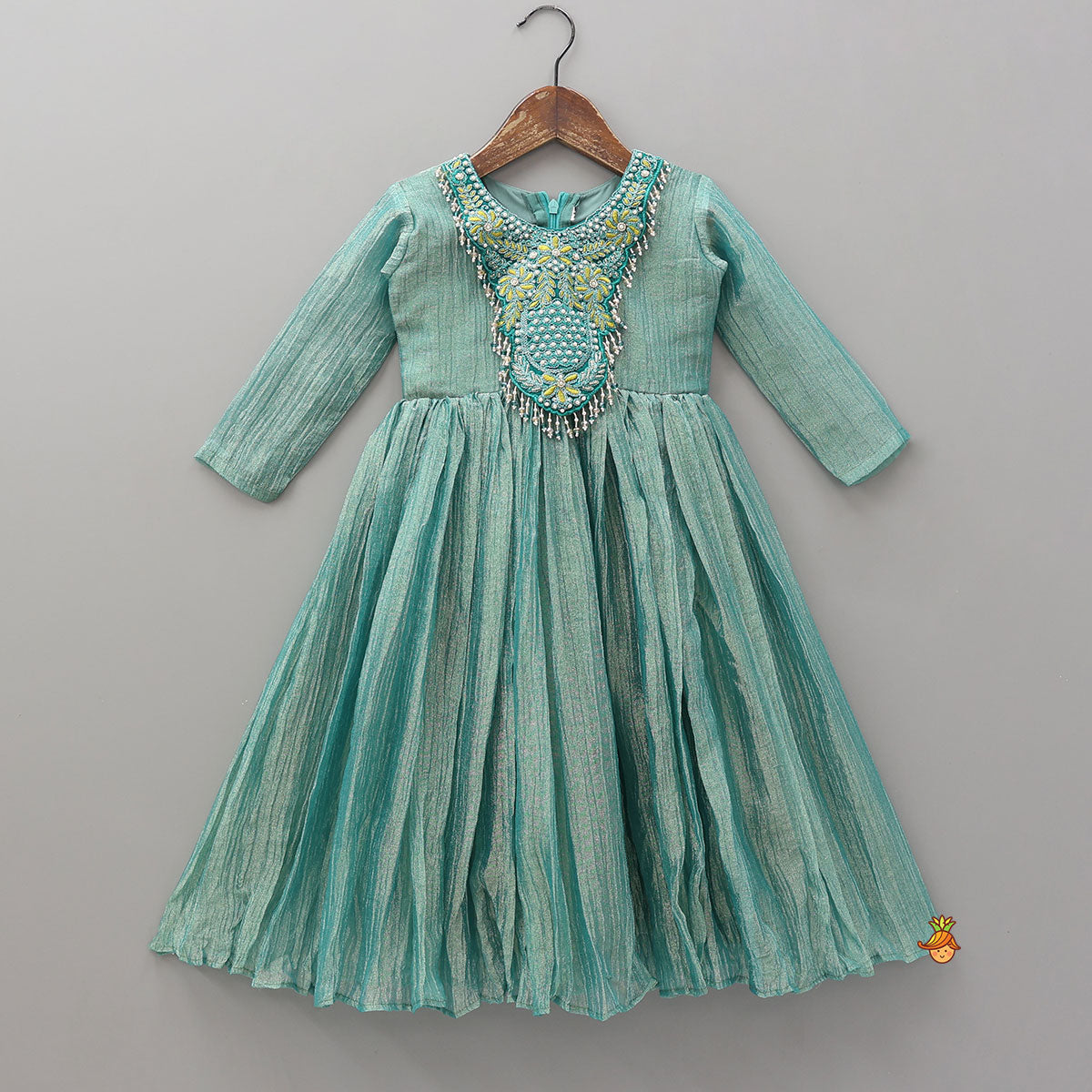 Shimmery Crush Tissue Kurti And Pant With Matching Dupatta