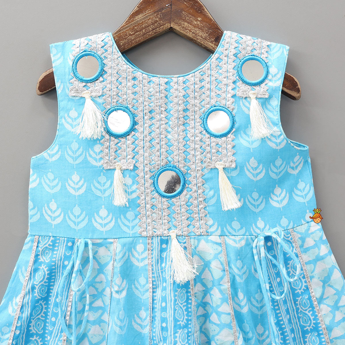 Flared Kurti With Fringe Details