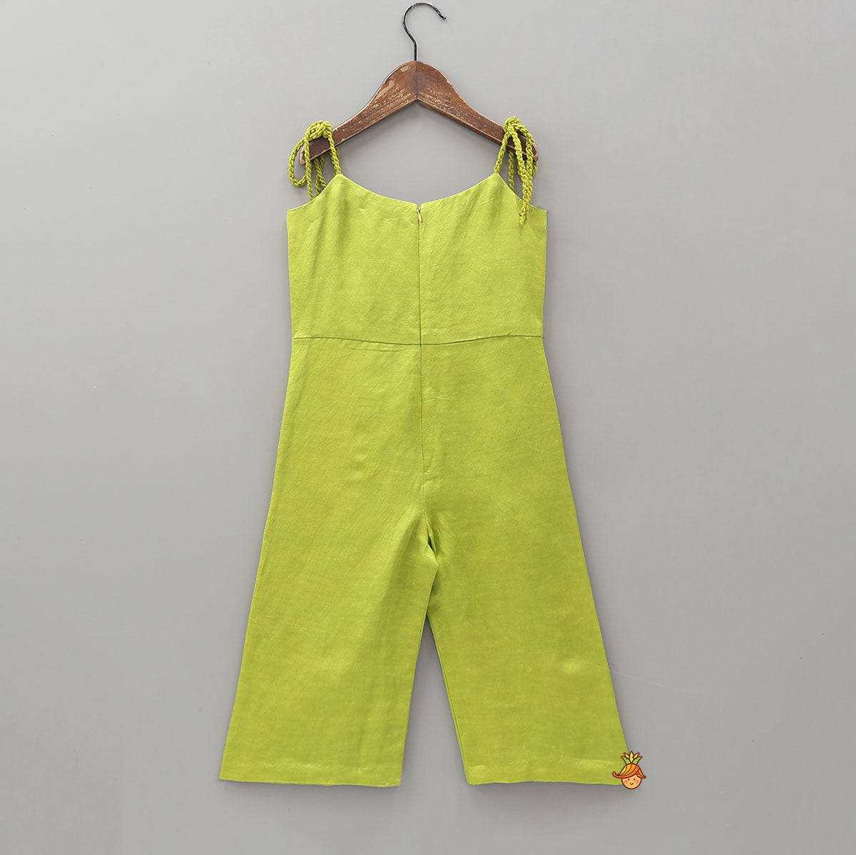 Tie-Up Shoulder Strap Embellished Jumpsuit