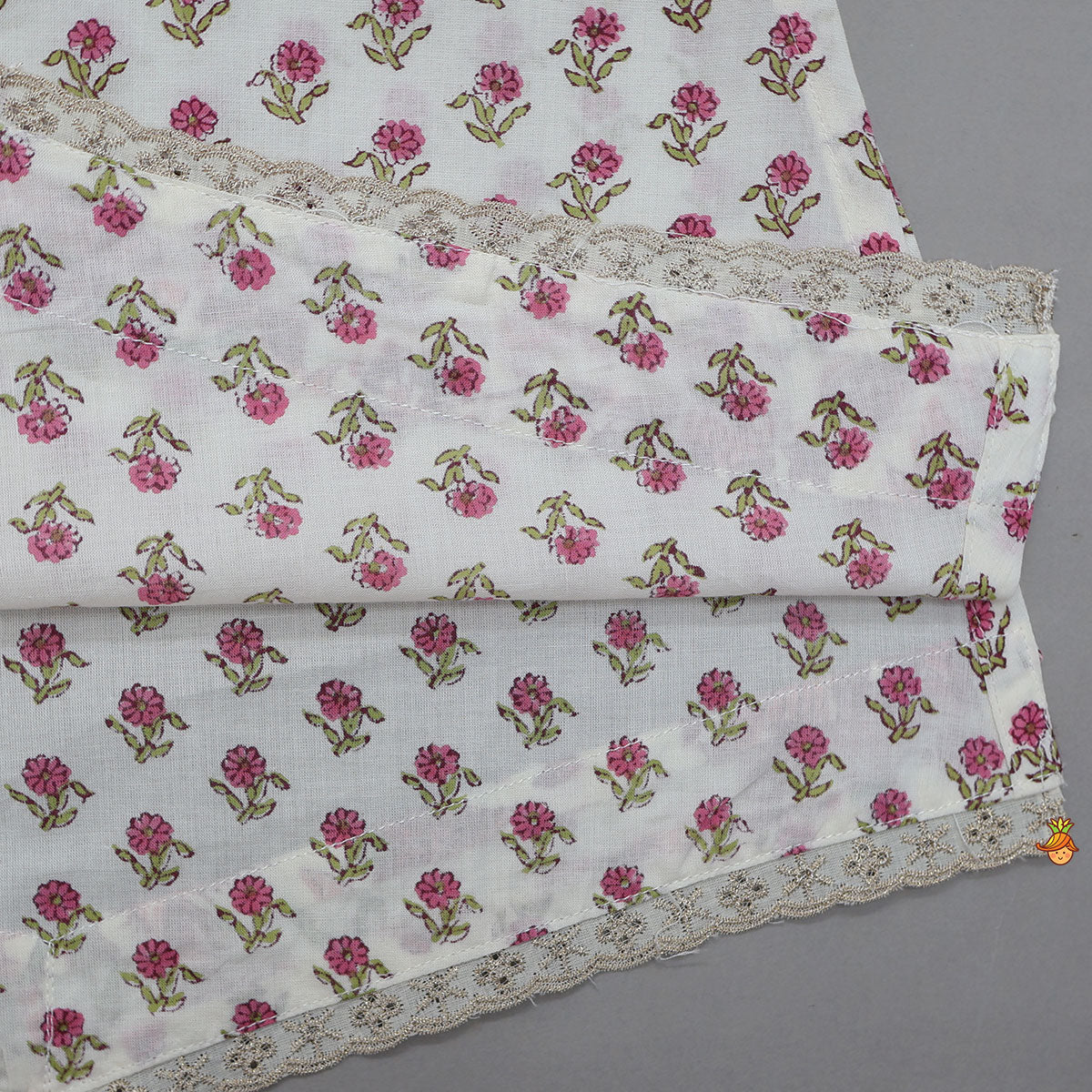 Floral Stylish Kurti And Insert Pocket Sharara With Matching Dupatta