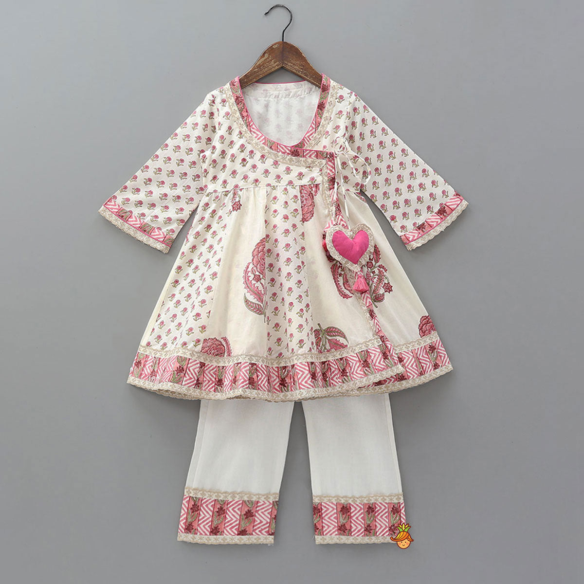 Sweetheart Tassel Detailed Angarkha Kurti And Pant