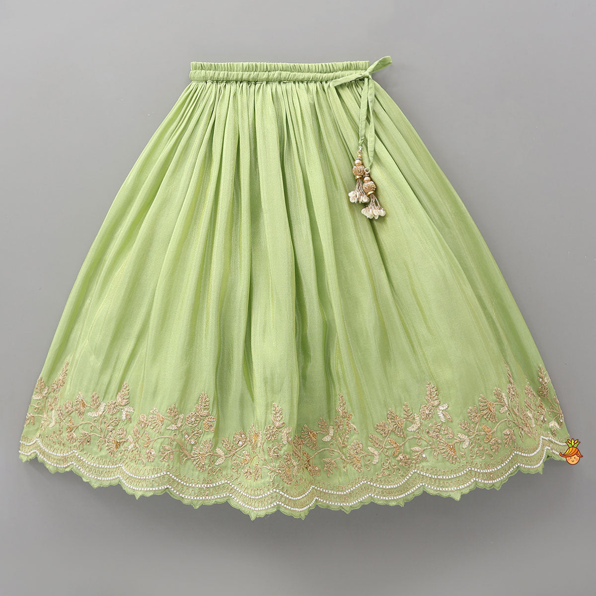 Exquisite Threadwork And Sequin Embroidered Top With Lehenga And Dupatta