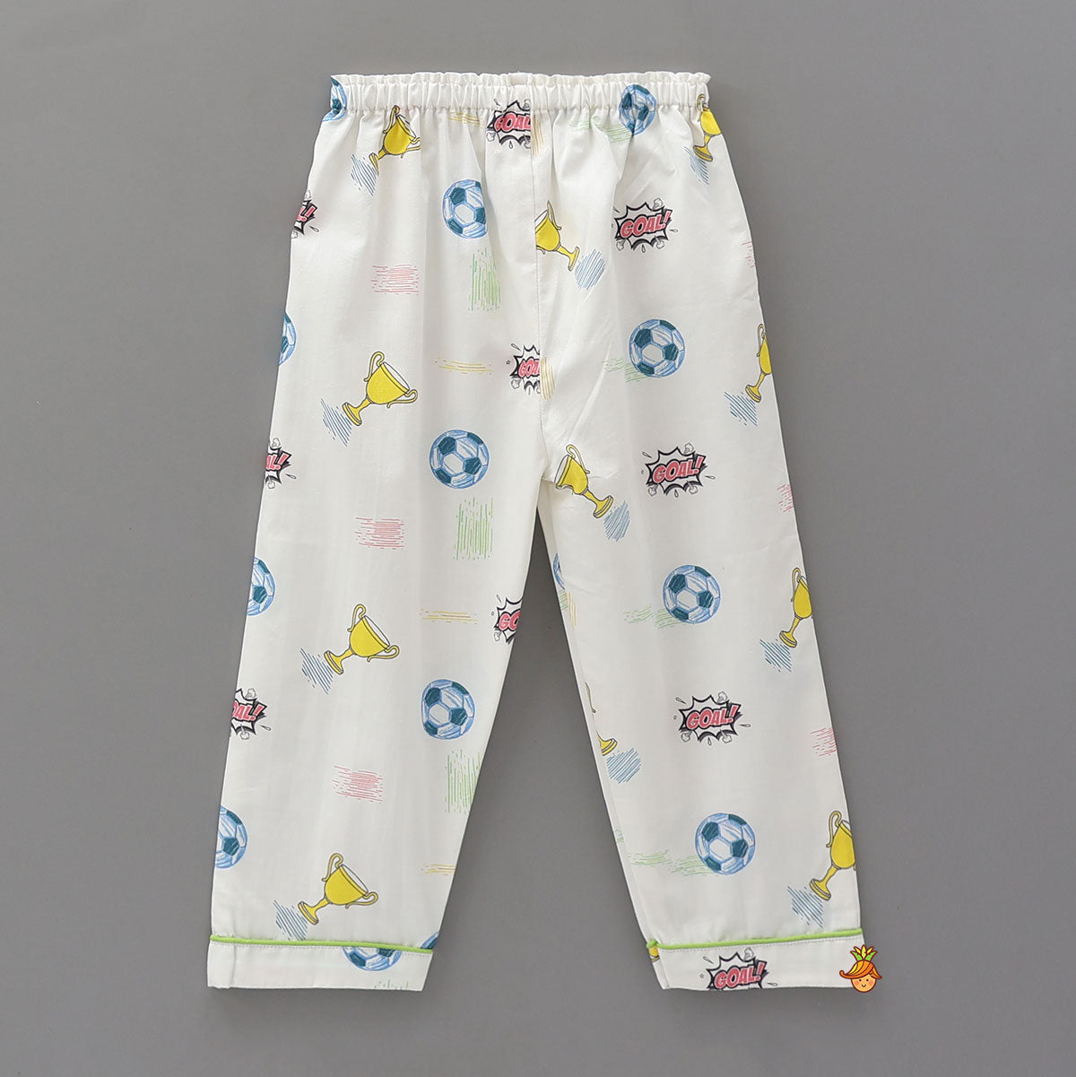 Sports-Themed Printed Cotton Sleepwear