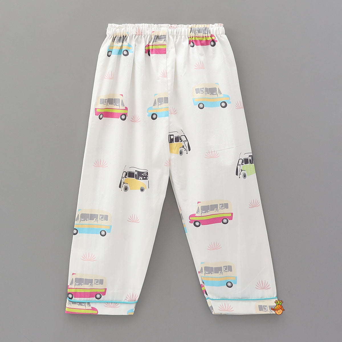 Transport-Themed Printed Cotton Sleepwear