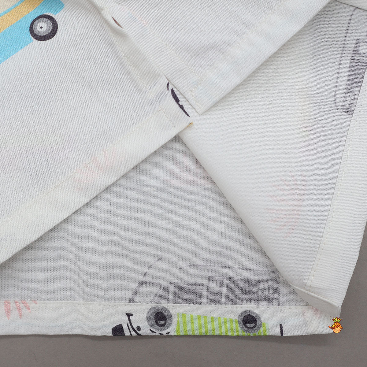 Transport-Themed Printed Cotton Sleepwear