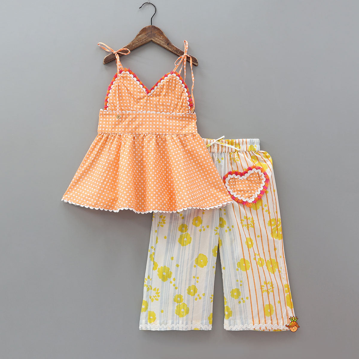 Hand Block Printed Cute Sleepwear With Tote, Scrunchie And Eye Mask