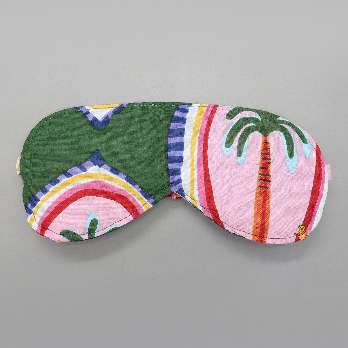 Tropical Tree Printed Sleepwear Set With Matching Tote Bag