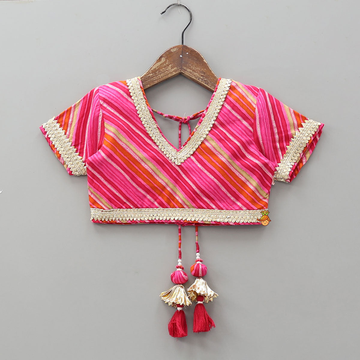 Vibrant Paisley Printed Lehenga and Leheriya Printed Top With Dupatta
