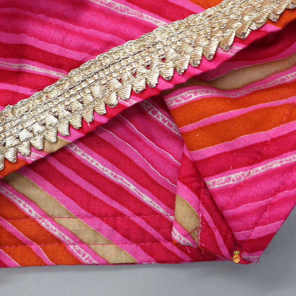 Vibrant Paisley Printed Lehenga and Leheriya Printed Top With Dupatta