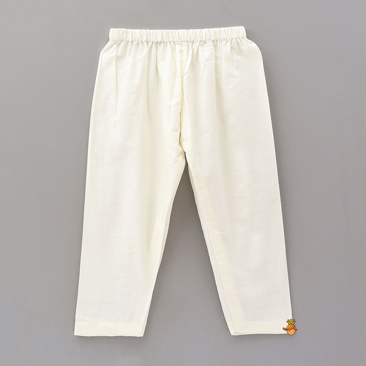 Faux Mirror Work Asymmetric Kurta And Pyjama