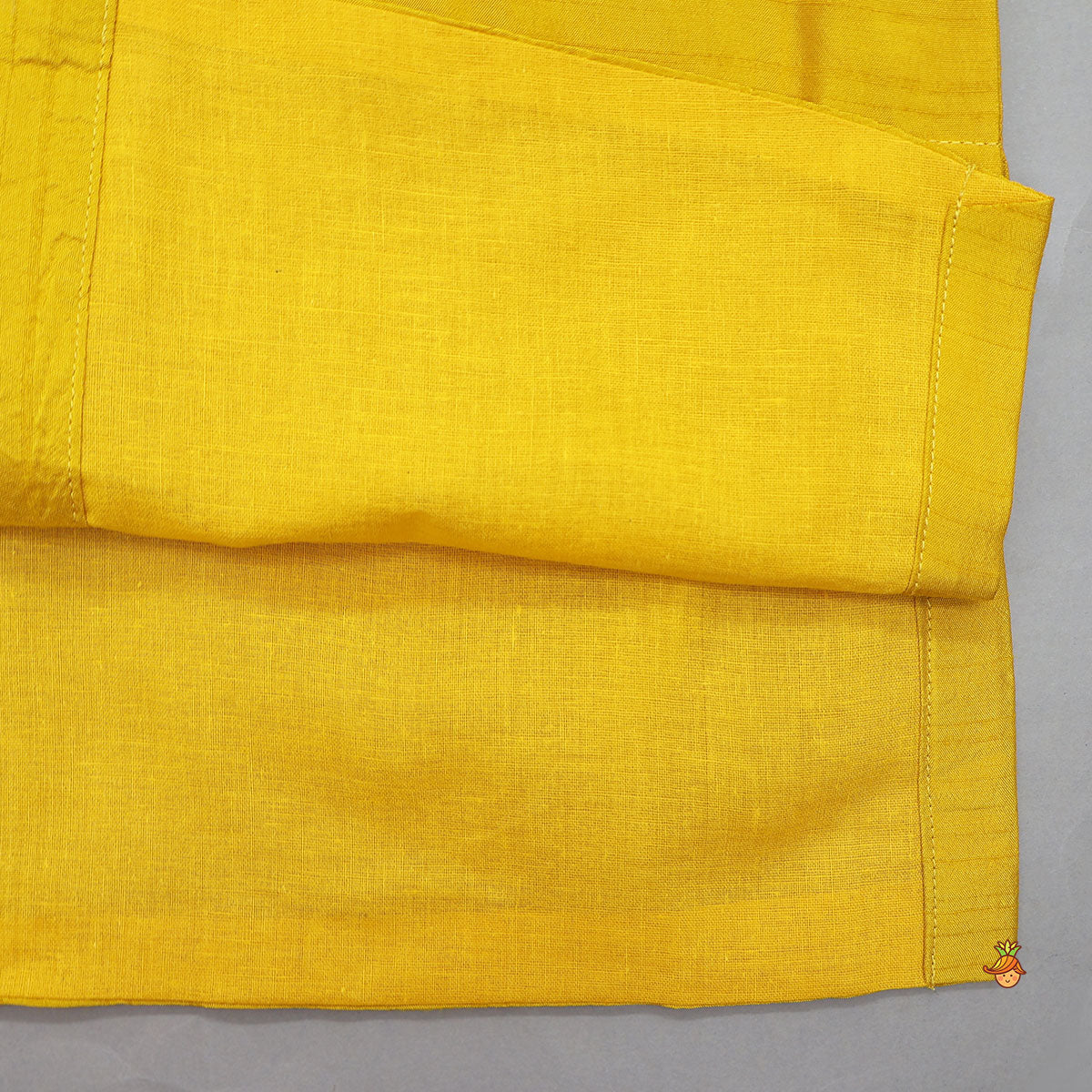 Faux Mirror Work Asymmetric Kurta And Pyjama