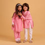 Front Slit Kurta And Pyjama twinning model image 1