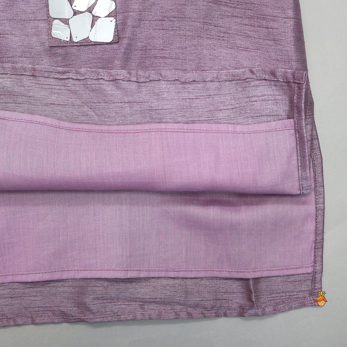 Faux Mirror Work Kurta With Pyjama