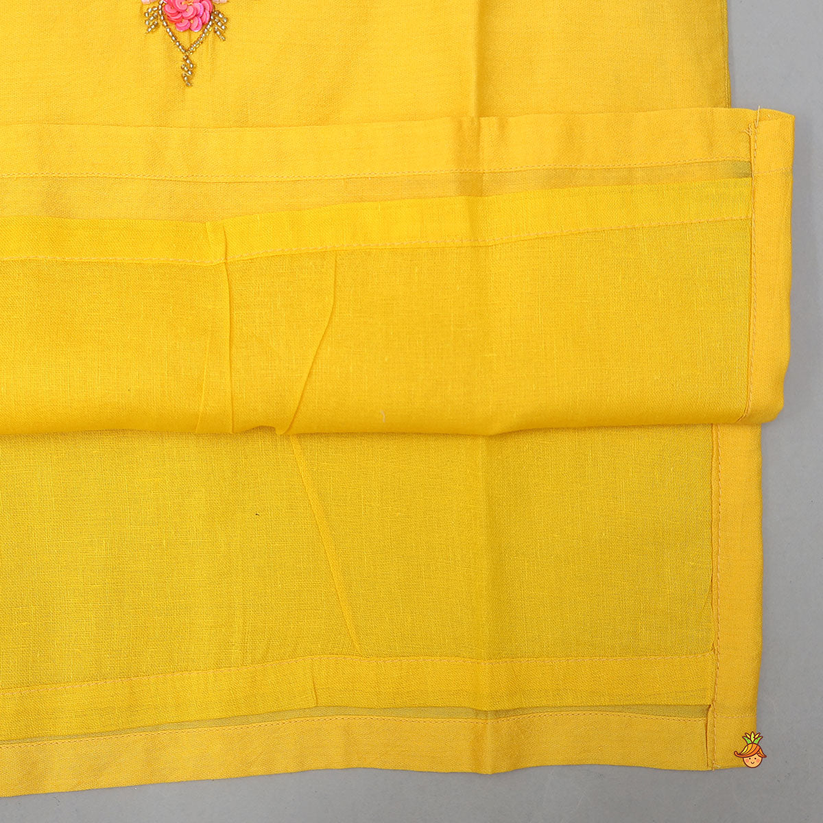 Sequin And Floral Hand Embroidered Kurta With Pyjama