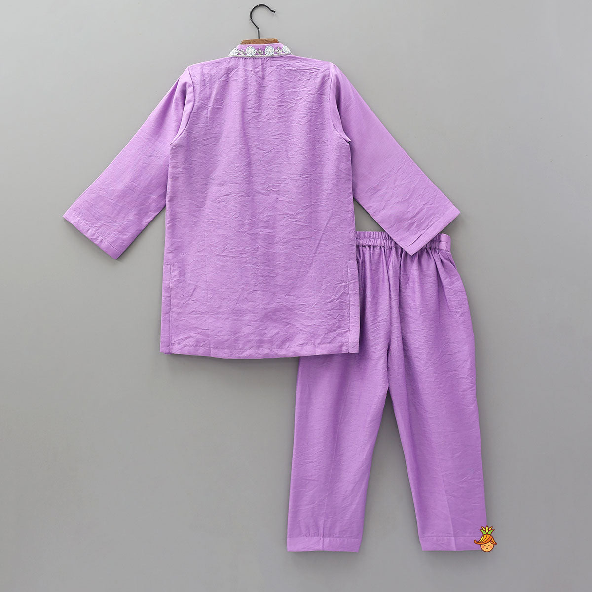 Exquisite Floral Bead And Sequin Embroidered Kurta And Pyjama