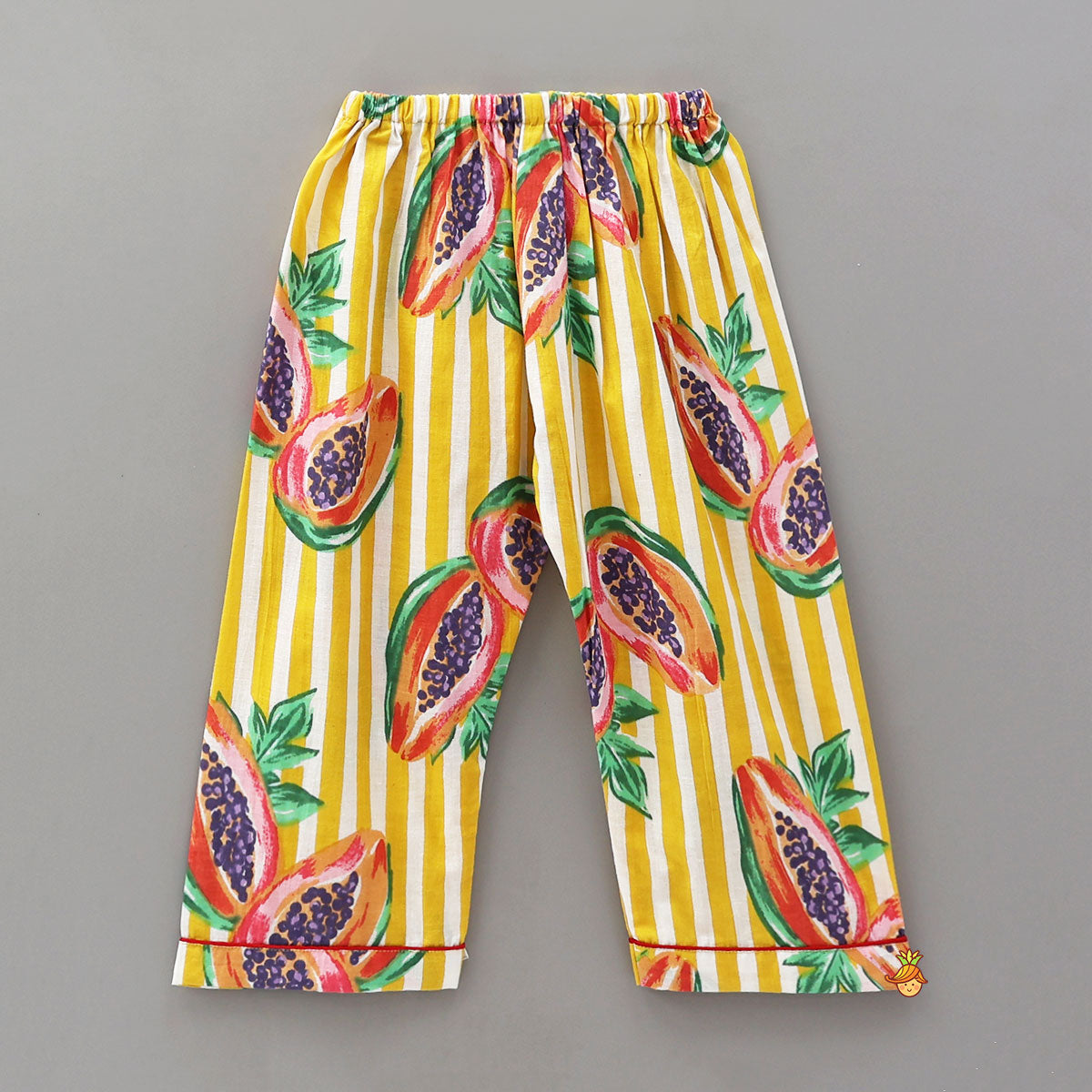 Playful Fruit Printed Patch Pocket Sleepwear