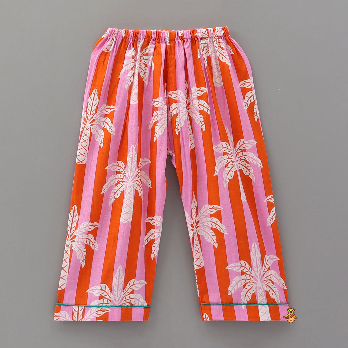 Trees Stripe Printed Patch Pocket Sleepwear