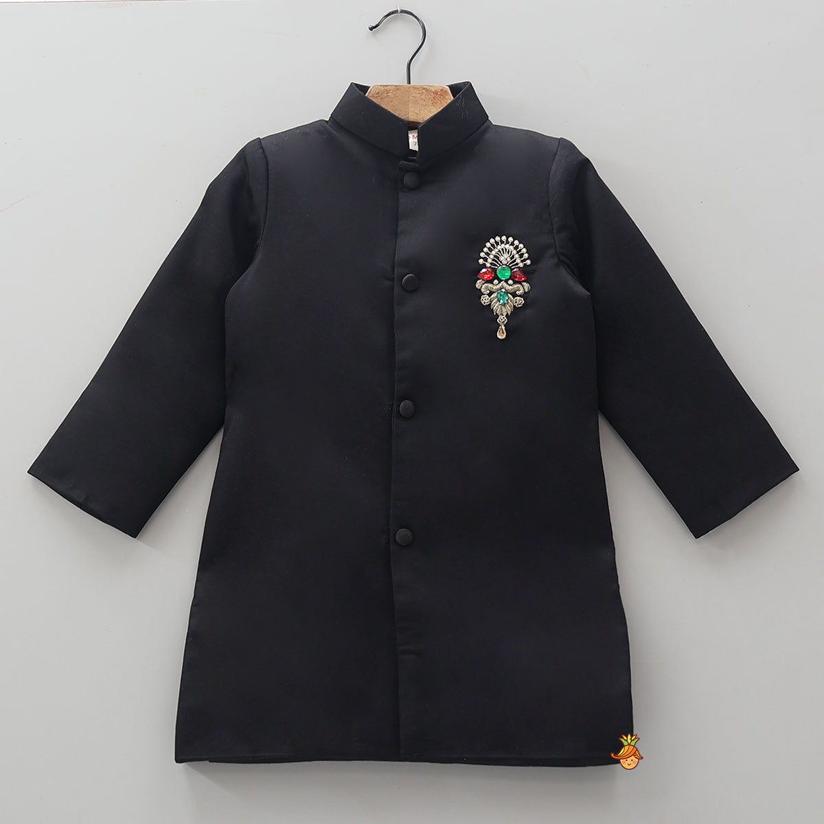 Elegant Front Open Sherwani And Pyjama
