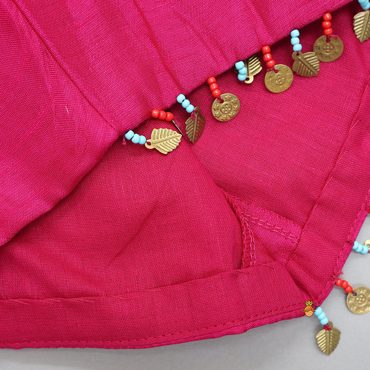 Top With Heavy Embroidered Jacket And Lehenga With Contrasting Dupatta