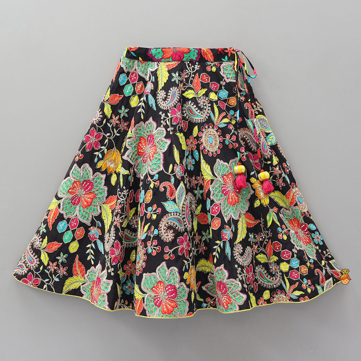 Elegant Top With Heavy Embroidered Jacket And Lehenga With Contrasting Dupatta