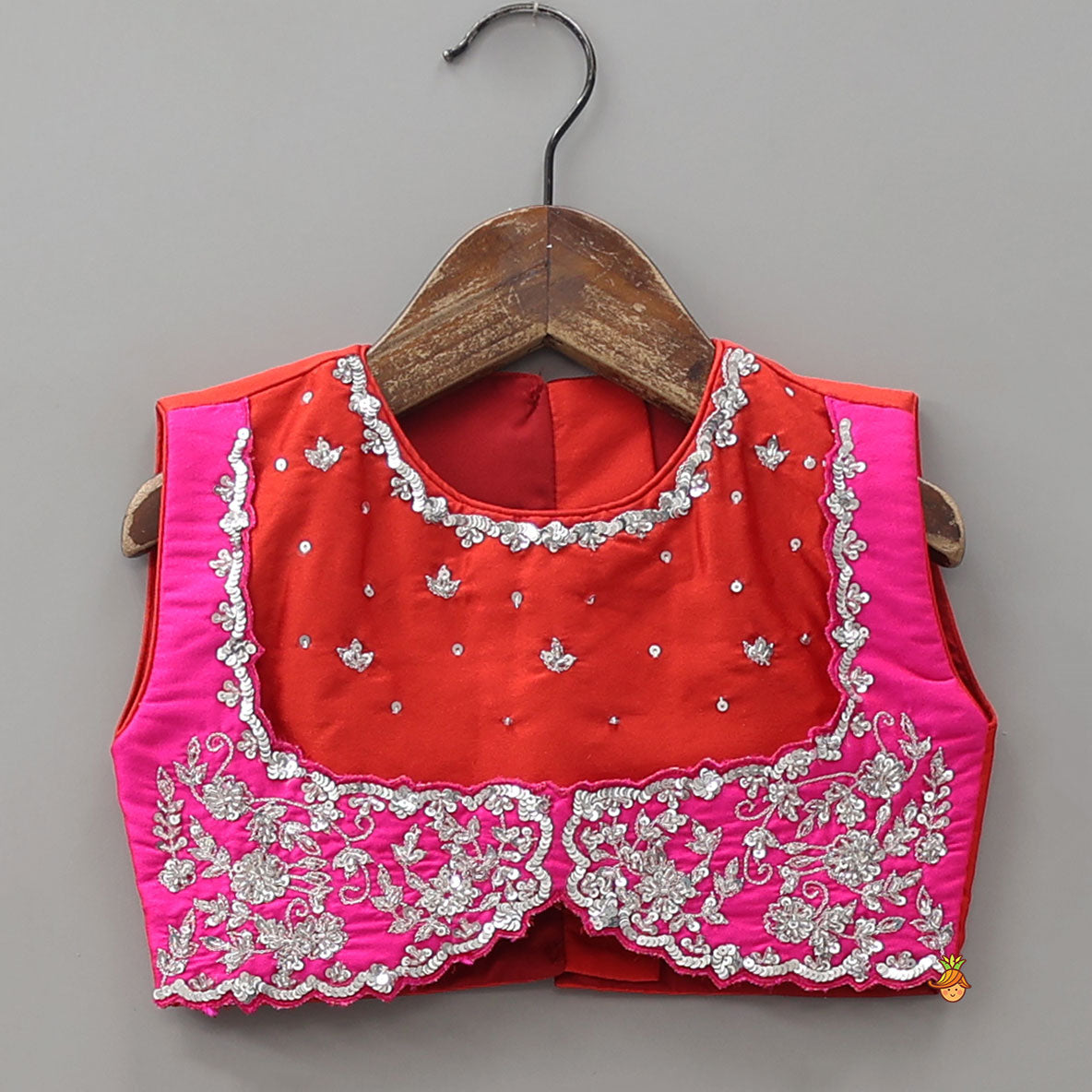 Sequined Embroidered Crop Top And Lehenga With Dupatta