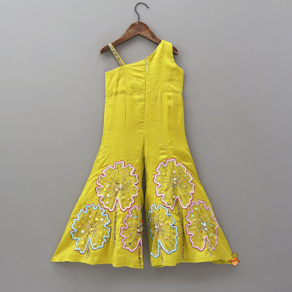 Cut Dana Embroidered One Shoulder Jumpsuit