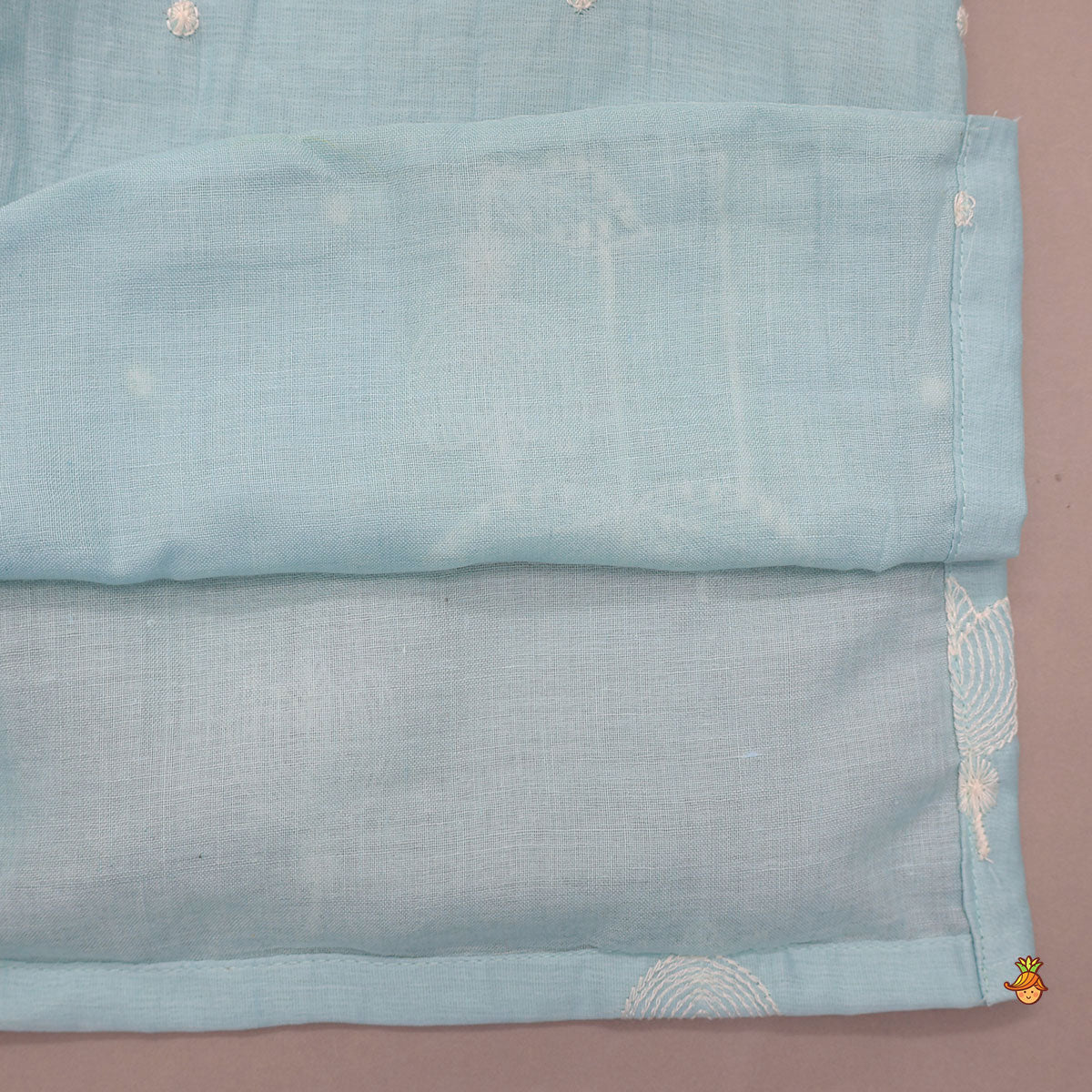 Stylish Asymmetric Floral Thread Embroidered Kurta With Pyjama
