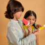 Vibrant Birds Embroidered Buti Detailed Kurta With Pyjama twinning model image 2