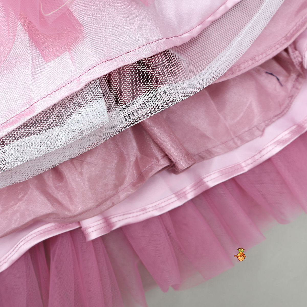 Pleated Crop Top And Ruffle Lehenga