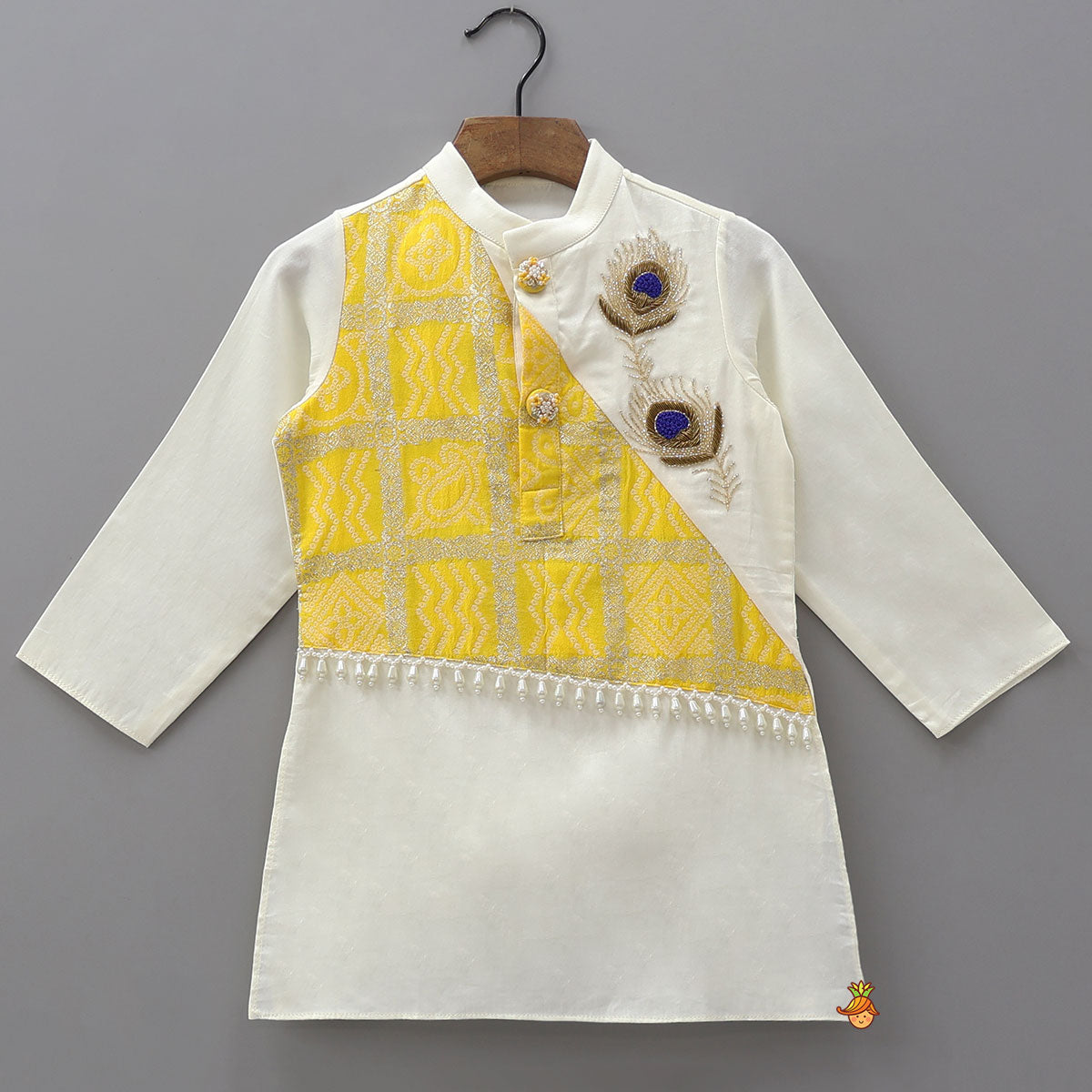 Patch Work Kurta And Dhoti