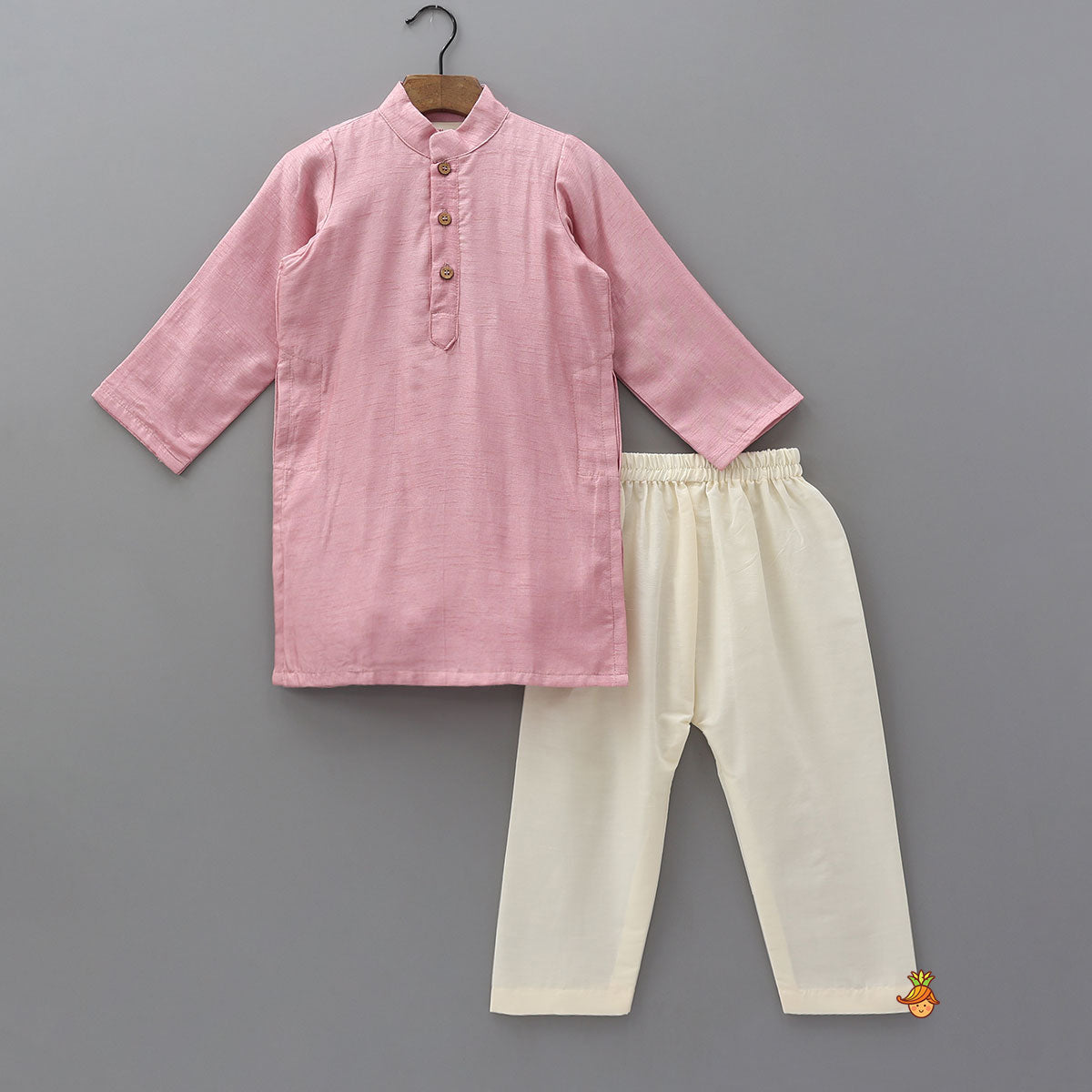 Elegant Silk Kurta With Floral Thread Embroidered Jacket And Pyjama