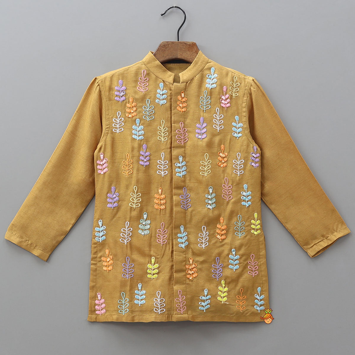 Multicolour Motif Kurta With Pyjama