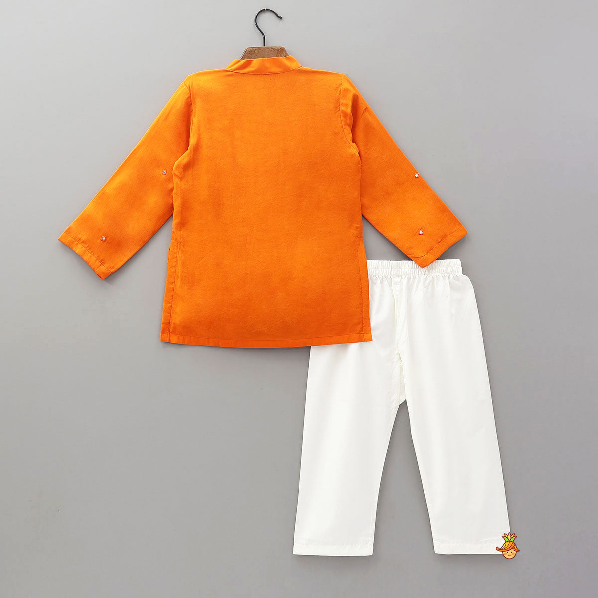 Faux Mirror Work Ethnic Kurta And Pyjama