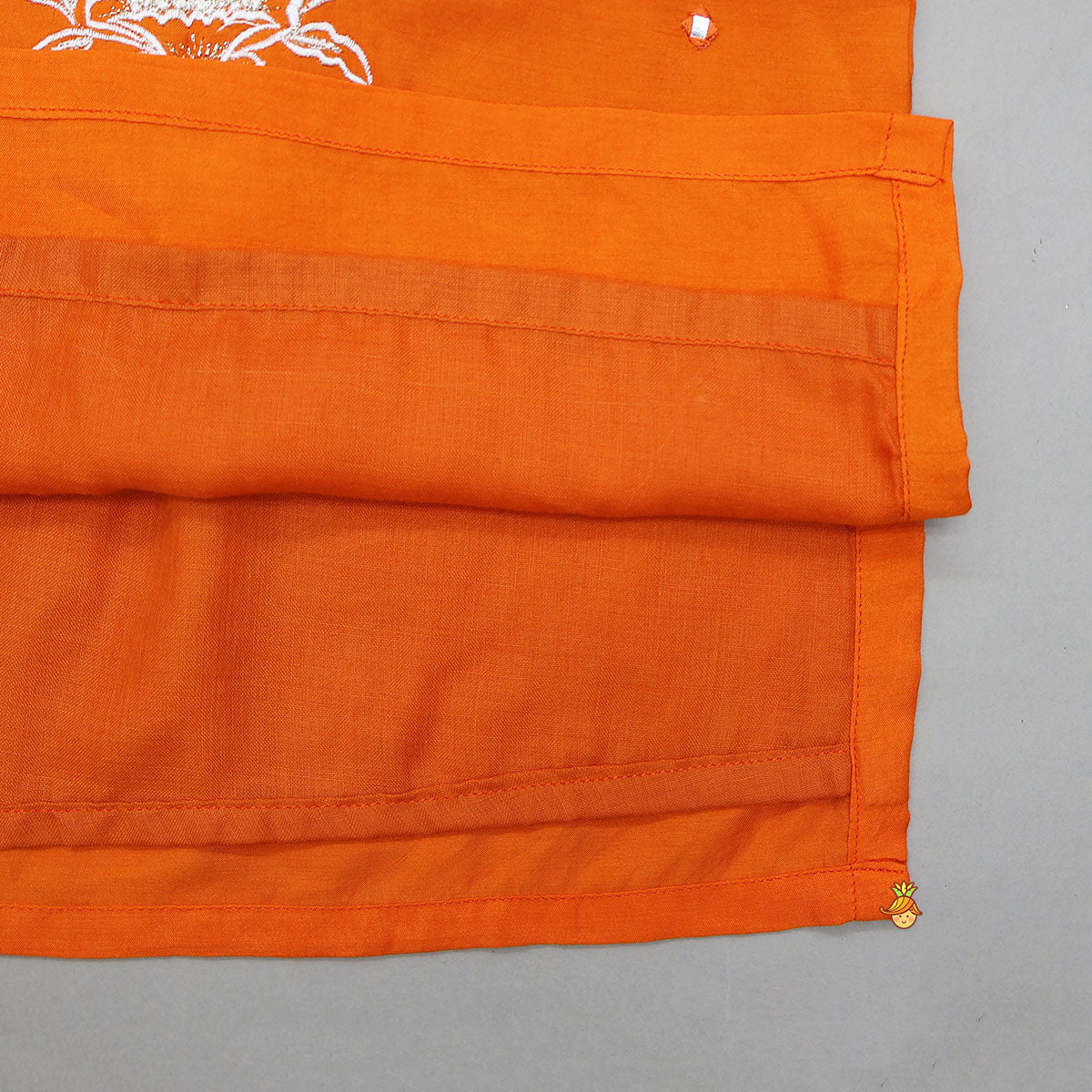 Faux Mirror Work Ethnic Kurta And Pyjama