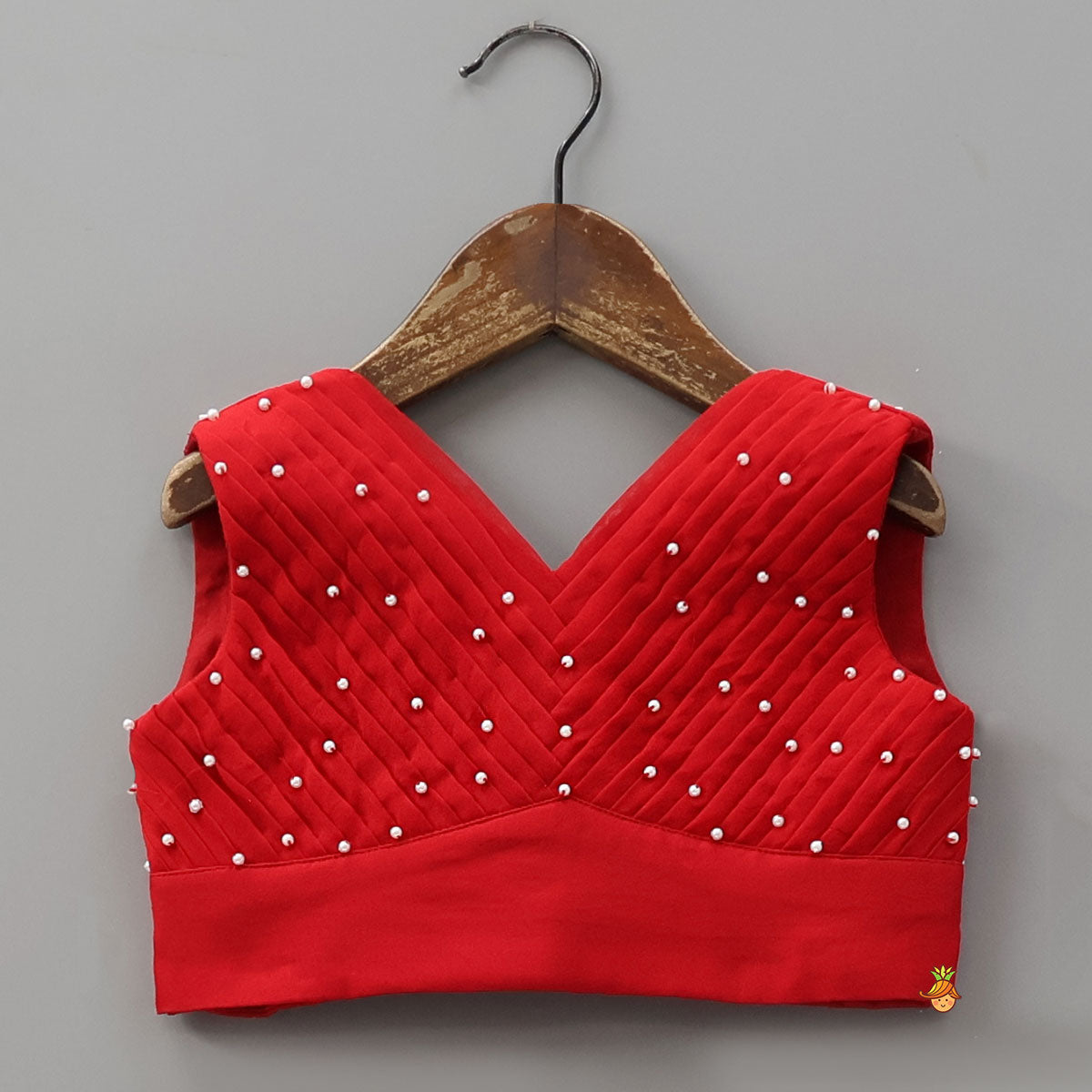 Classy Pleated Crop Top And Lehenga With Cape