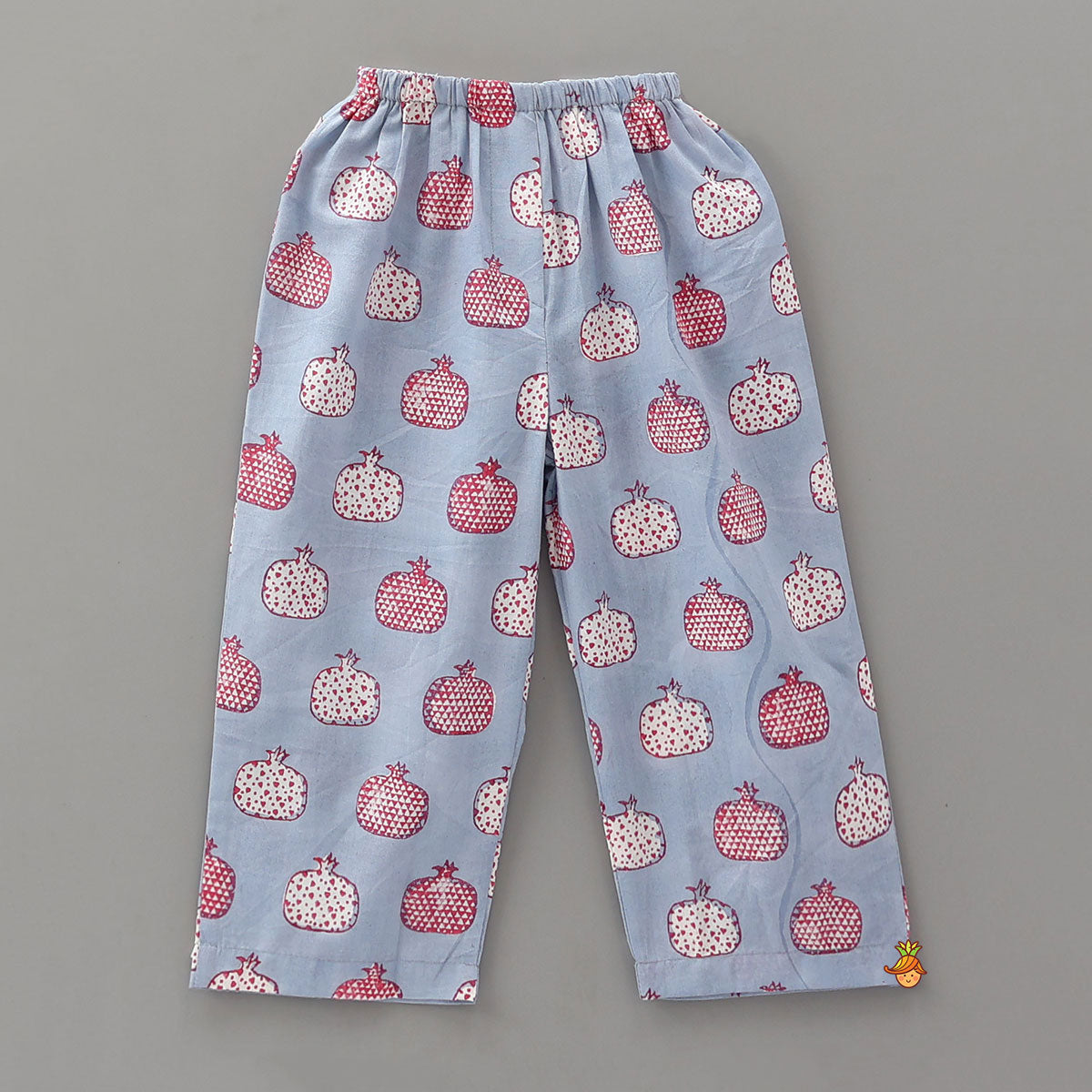 Fruit Print Kurta Pyjama Sleepwear