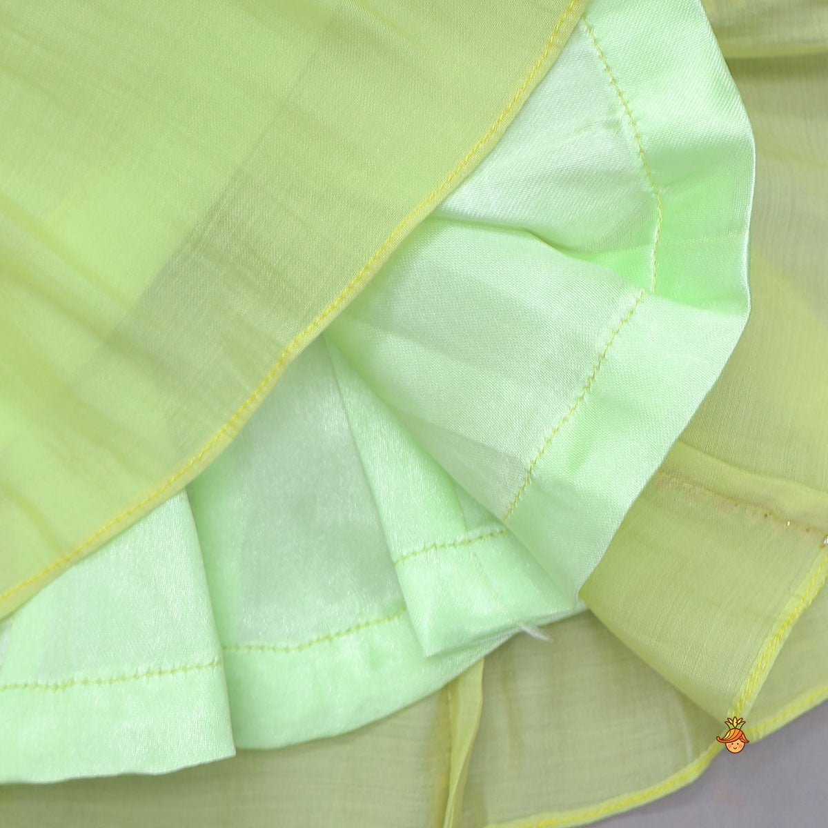 Embroidered Yoke Kurti And Pant With Matching Dupatta